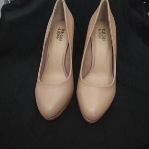 Bleecker & Bond Nude Pointed-Toe Pumps